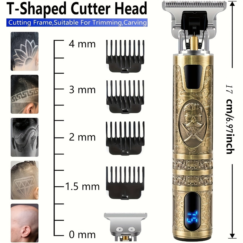 Vintage Bronze LCD Lighter - Novelty Antique Style Windproof Lighter with Dragon Skull Buddha Mustache Design - Unique Collectible Gift Lighter for Men, Cool Gadget Lighter for Smokers