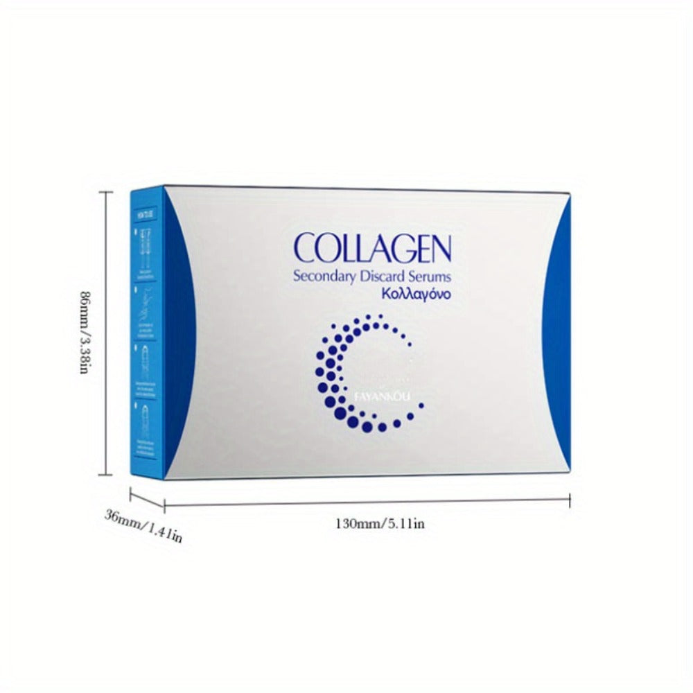 Collagen Serum Ampoule Essence 30pcs ¨C Deep Hydration Firming Anti-Aging Face Serum, Lightweight Fast-Absorbing Skin Brightening Ampoules, Portable Single-Use Packaging, Perfect Skincare Gift Set
