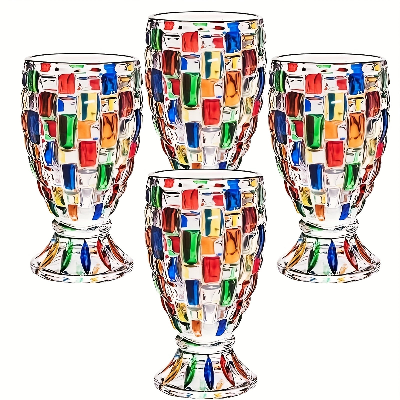 Colored Champagne Flutes Set of 4 or 8 Cocktail Glasses Sparkling Wine Glasses Non-Slip Bubbly Glasses for Birthday Wedding Christmas Valentine Party Gift