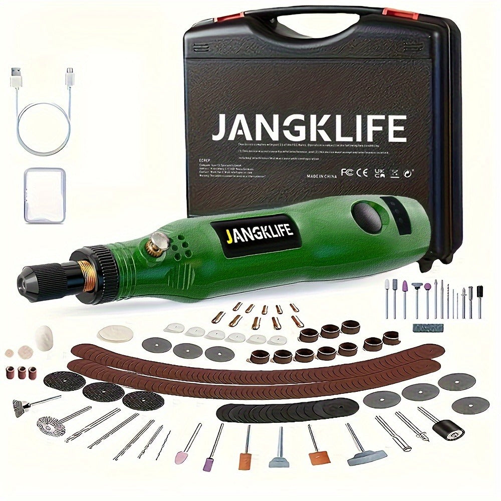 Cordless Rotary Tool Kit 102pcs ¨C Rechargeable Engraving Pen with Adjustable Speed for Wood Carving, Sanding, Polishing & Etching, Portable Mini Electric Grinder