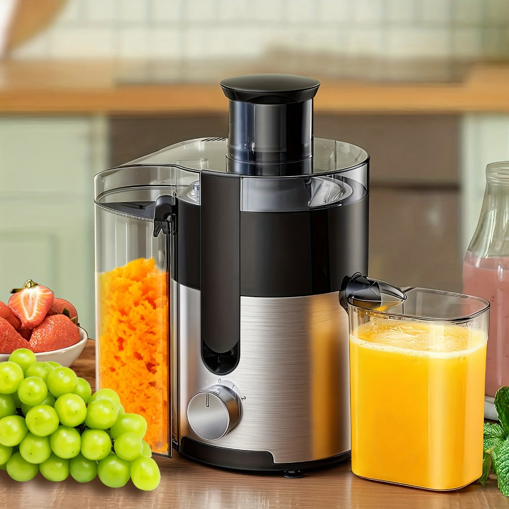 3-in-1 Juicer Blender Food Processor Multifunctional Juice Extractor Wide 3-Inch Chute 3-Speed Settings High Juice Yield Easy Clean Detachable for Fruits Vegetables Fast Juicing