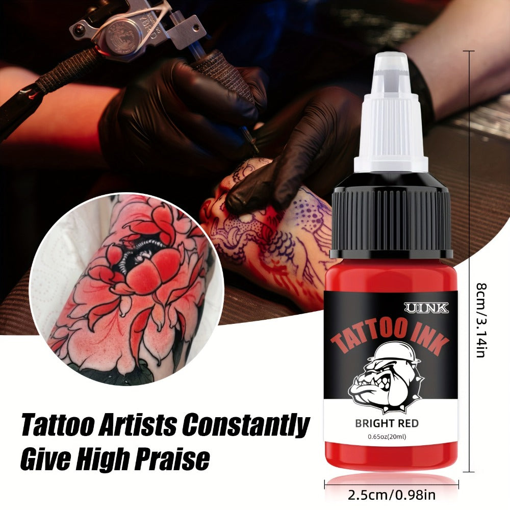 Tattoo Ink Set Professional 7 & 18 Colors 20ml Large Bottle Tattoo Cartridge Ink Kit for All Tattoo Styles Vivid Colors Long Lasting Safe Formula for Beginners & Artists