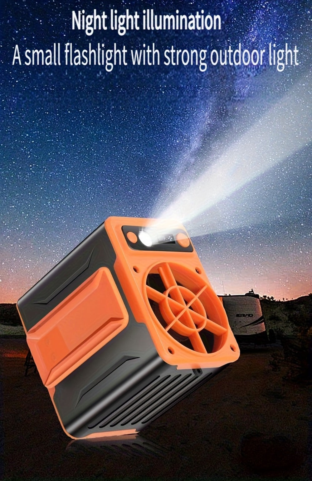 Portable Clip Fan 10000mAh Rechargeable Wearable Belt Fan with 22H Battery Life 4 Speed Settings 8000RPM Strong Airflow for Outdoor Camping Hiking Jobsite Farming Traveling Fishing