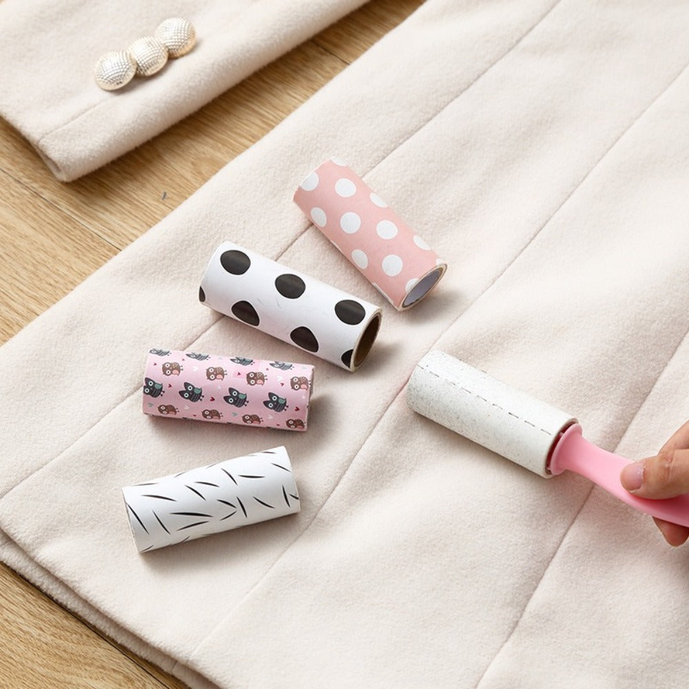 Lint Roller Pet Hair Remover Mini Portable 12 Pack Travel Size No Power Required for Clothing Furniture Car Seats Couch Reusable Clothes Cleaner Bulk Value Pack Great for Gift Bags