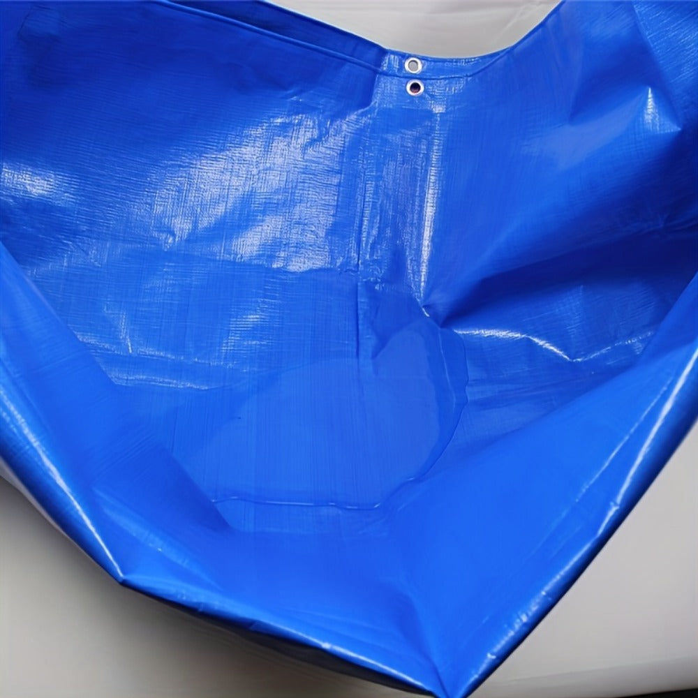 Heavy Duty Tarp Waterproof UV Resistant Tarpaulin ¨C Thickened PE Double-Sided Blue Orange Rainproof Sun Shade Cover with Grommets & Rope for Outdoor Camping Garden Vehicle Boat Protection
