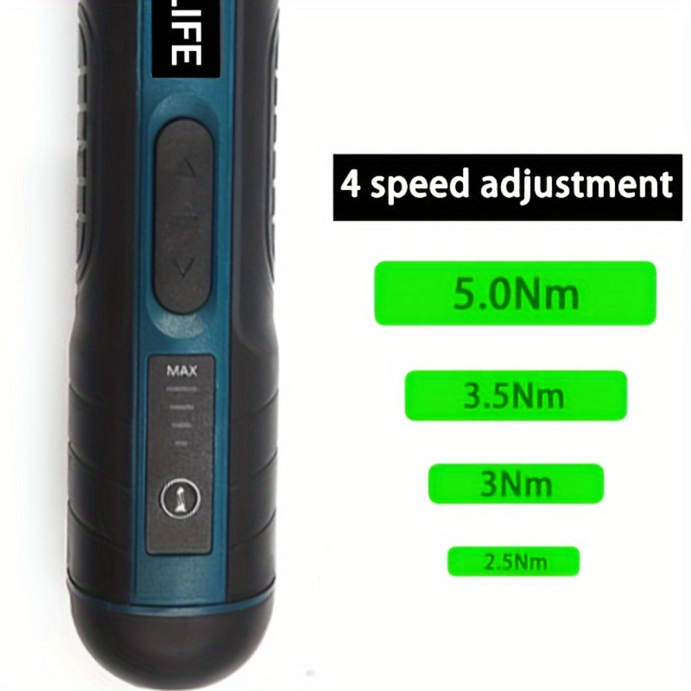 Cordless Electric Screwdriver Set ¨C Rechargeable Power Screwdriver with LED Light, DC Charging, Bit Accessories Included, for Home DIY & Repair