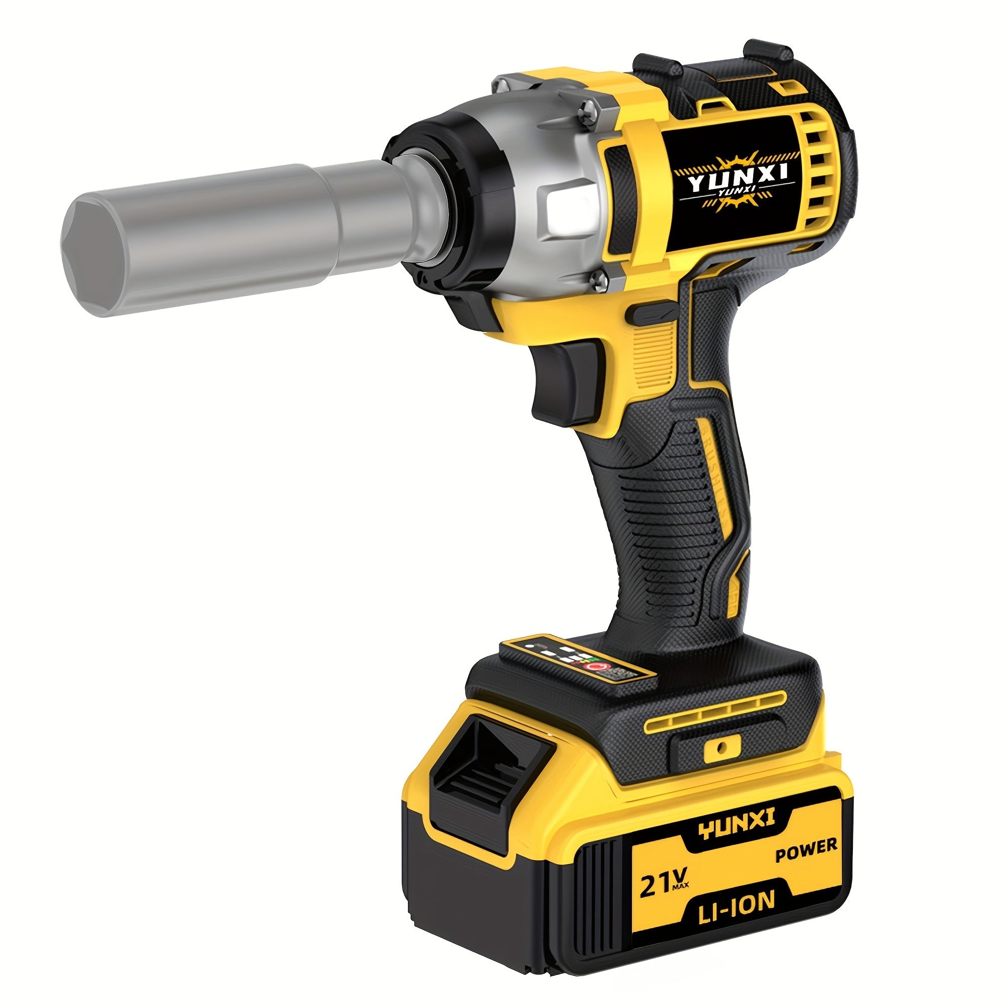 Cordless Impact Wrench 21V Brushless Electric Drill Set with 4000mAh Battery, Toolbox & Full Accessories, Wireless Power Drill for Automotive, Home & Industrial Use, Men's Gift