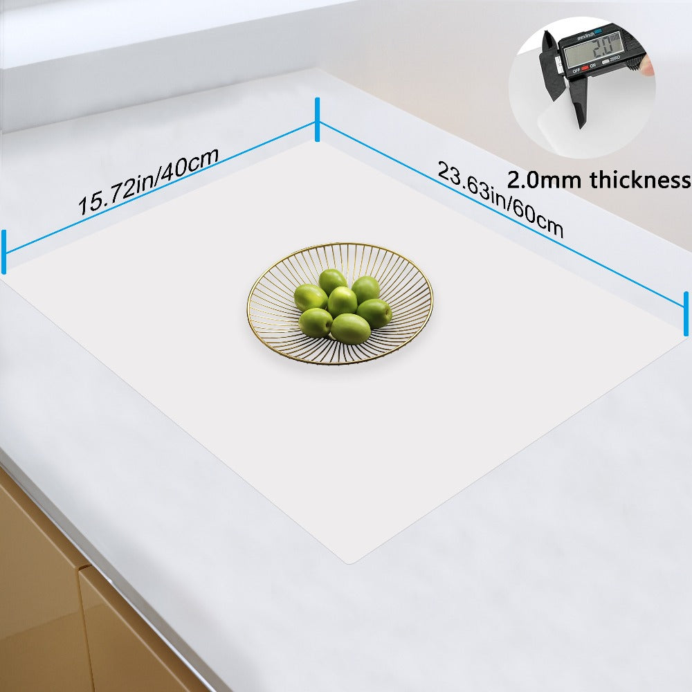 Extra Large Silicone Mat for Kitchen Counter ¨C Nonslip Heat Resistant Countertop Protector, Nonstick Waterproof Craft Mat & Placemat, Multiple Sizes & Colors