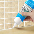 Waterproof Tile Grout Sealant 100g Gap Filler for Kitchen Bathroom Sink Floor Odor Free Easy Handling Strong Durability Caulking Adhesive Tile Refill Agent White