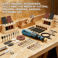 Mini Cordless Electric Polisher Sander 3.7V Rechargeable USB-C ¨C Portable Handheld Polishing Grinding Tool for Wood Craft Engraving DIY Handmade Gifts Art Projects