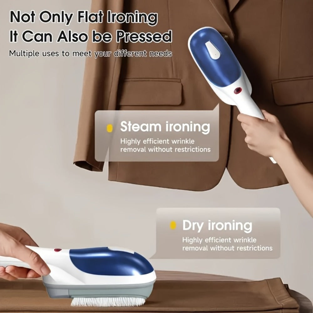 Handheld Steam Iron Garment Steamer ¨C 25-Second Fast Heat-Up, Portable Wrinkle Remover for Clothes, Horizontal & Vertical Steam, Dry & Steam Ironing, Perfect for Home Office & Travel