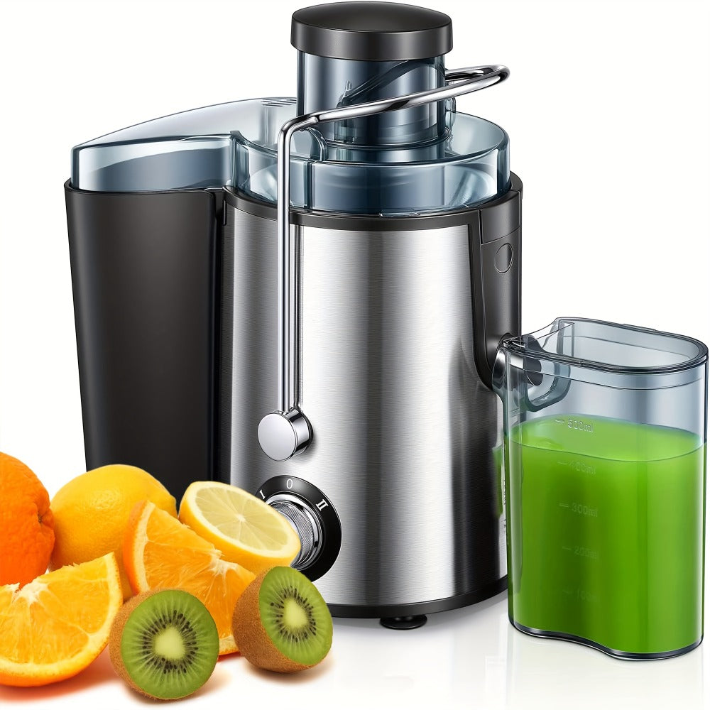 3-in-1 Juicer Blender Food Processor Multifunctional Juice Extractor Wide 3-Inch Chute 3-Speed Settings High Juice Yield Easy Clean Detachable for Fruits Vegetables Fast Juicing