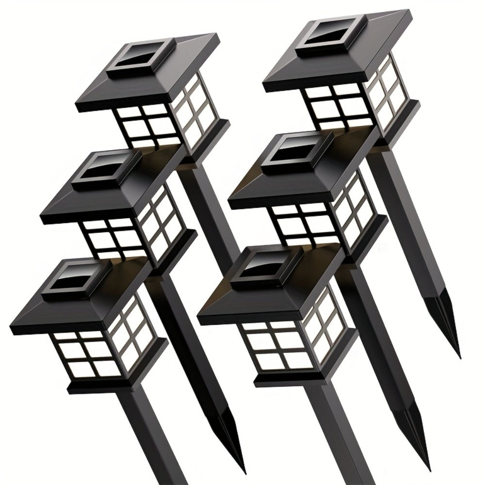 Solar Garden Lights Outdoor Waterproof Landscape Pathway Lights Solar Powered LED Stake Lights for Yard Patio Walkway Holiday Decor Warm White Colorful