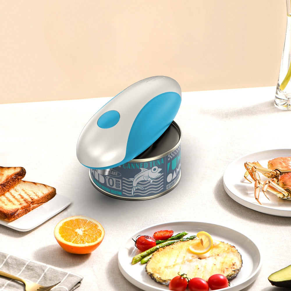 Electric Can Opener One-Touch Automatic ¨C USB Rechargeable, Smooth Edge Safety, Auto Power-Off, Cordless for Kitchen, Camping & Seniors