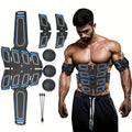 EMS Muscle Stimulator Fitness Massage Belt 6 Modes 18 Intensity Levels USB Rechargeable Low Frequency Physiotherapy Abdominal Toning Body Massager