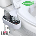 Bidet Attachment Hot and Cold Water ¨C Dual Nozzle Non-Electric Toilet Seat Bidet, Rear & Feminine Wash, Self-Cleaning Retractable Nozzle, Adjustable Warm Water Pressure, Easy Install