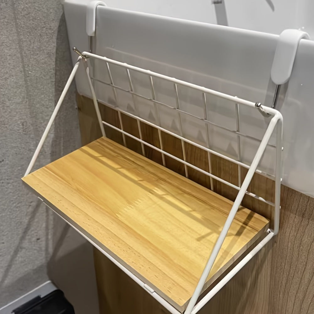 Metal Floating Wall Shelf ¨C No Drill Wall Mounted Storage Rack for Bathroom, Living Room & Bedroom, Minimalist Iron Wall Organizer Shelf Decor