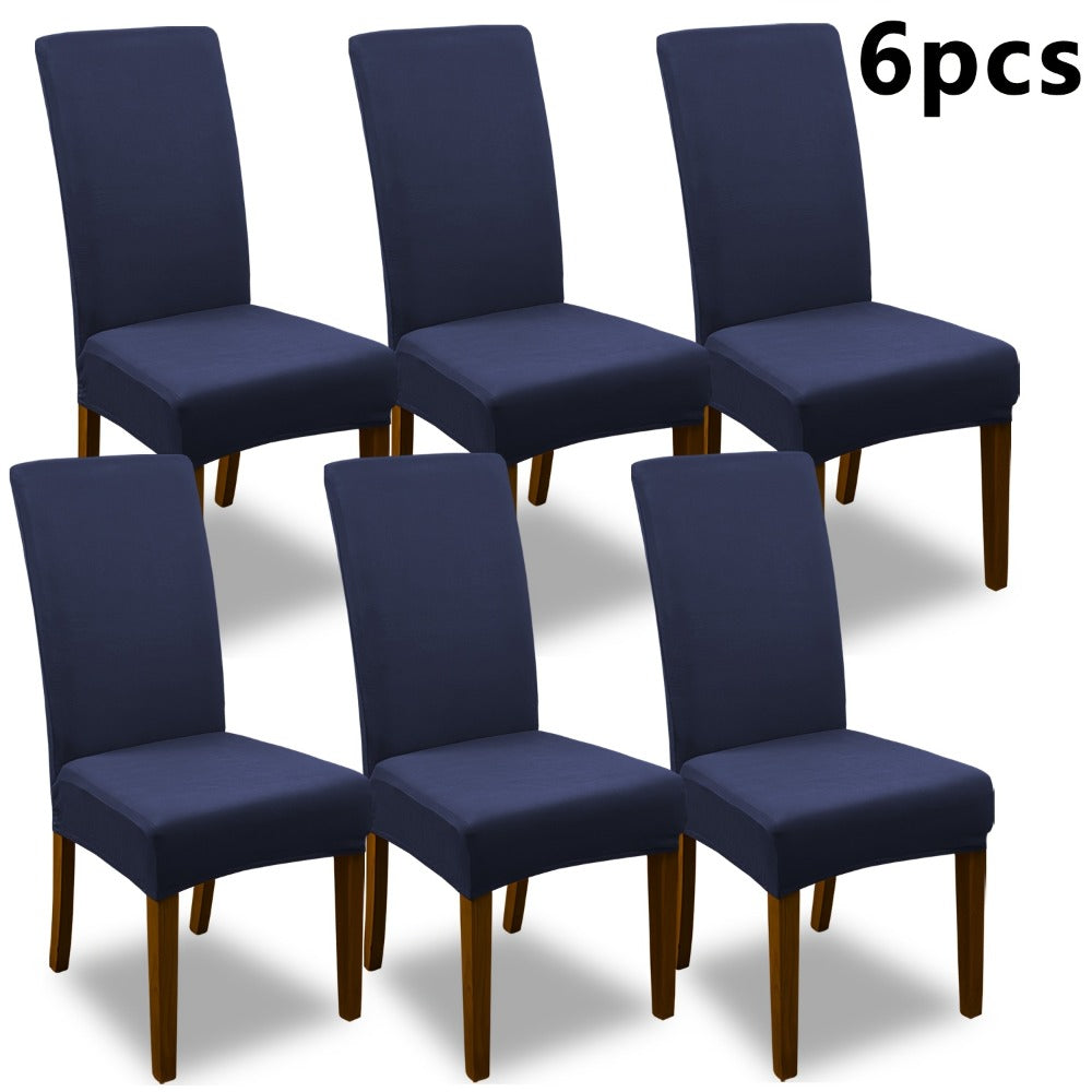 Stretch Dining Chair Covers Set | Elastic Jacquard Slipcovers for Dining Room Kitchen Wedding Office, 4pcs or 6pcs, 9 Colors, Washable Furniture Protector