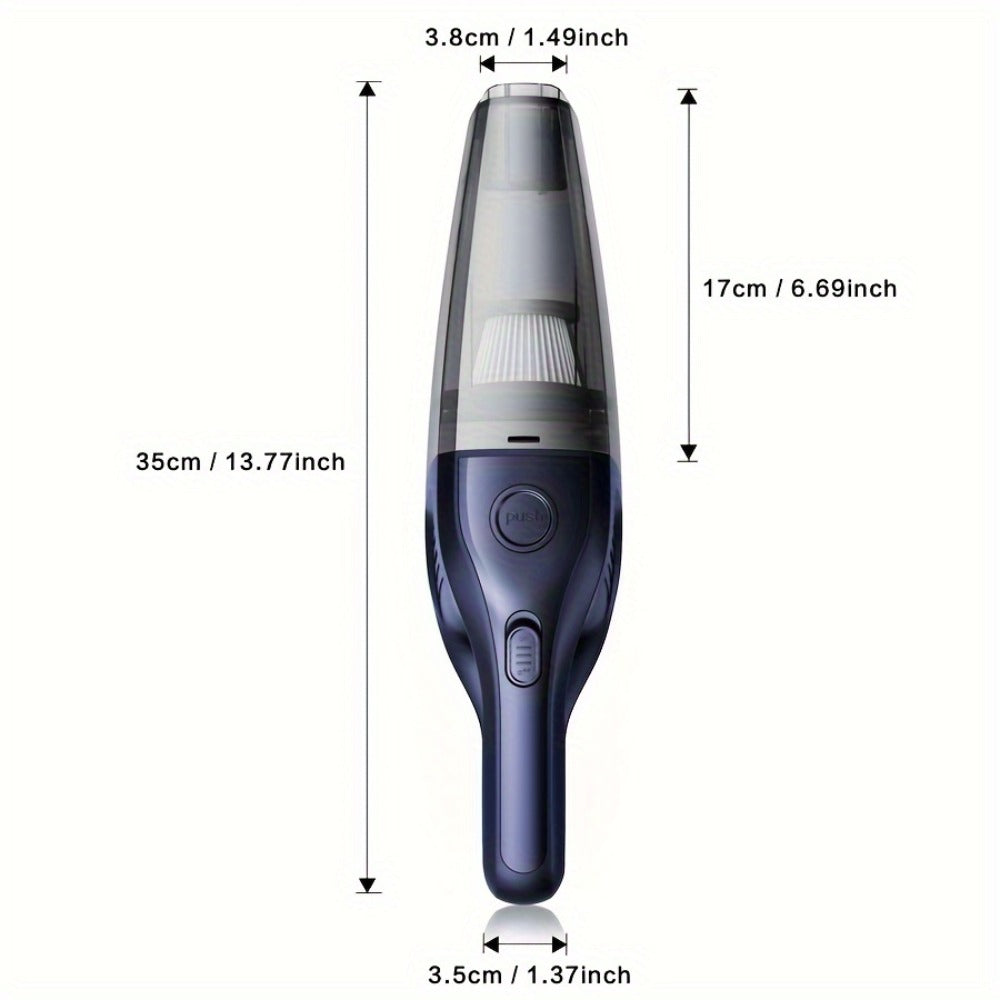 Handheld Cordless Vacuum Cleaner with Powerful Suction ¨C Portable USB Rechargeable Mini Vacuum with Multiple Accessories for Car, Home, Office & Tight Spaces
