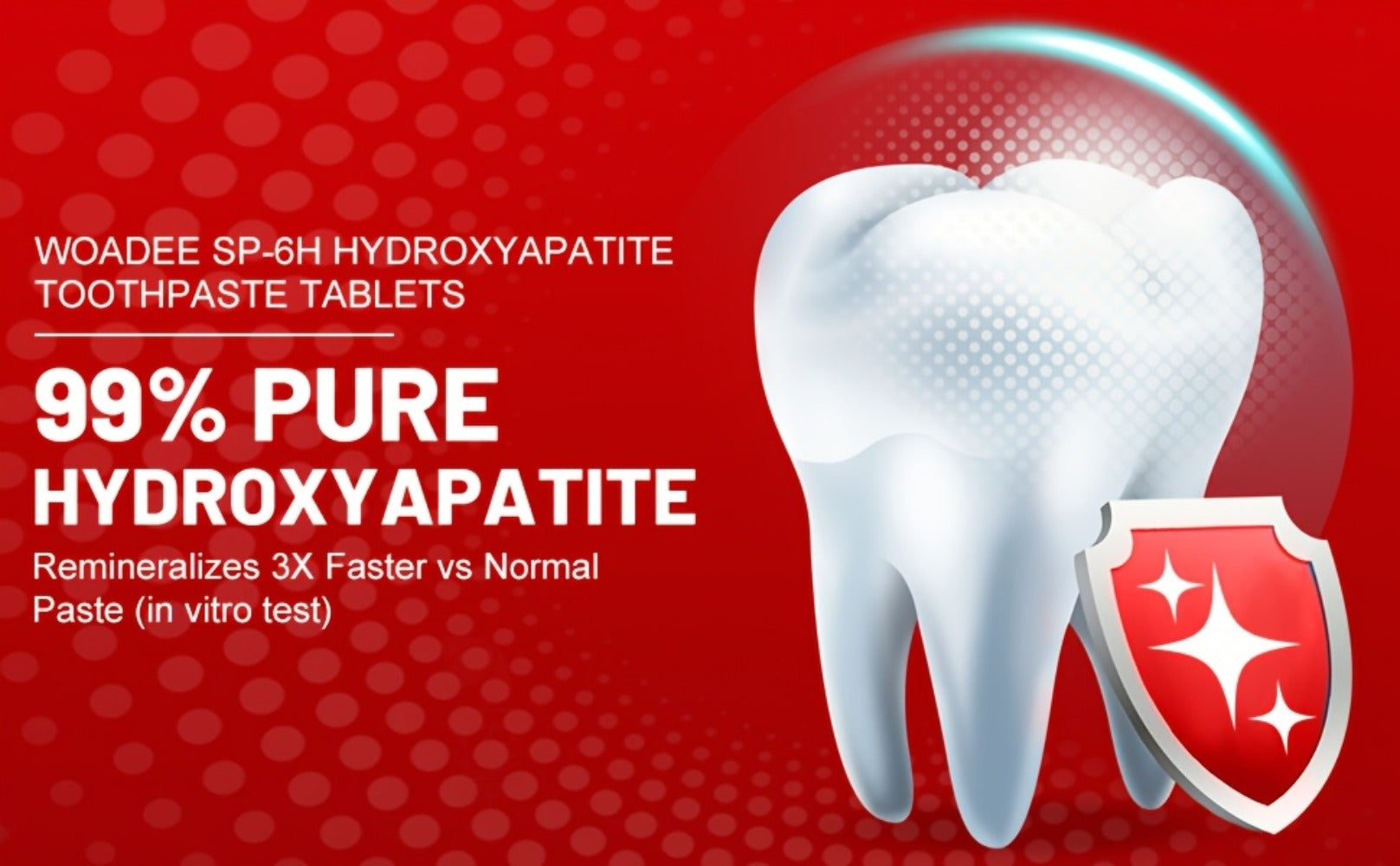 Toothpaste Tablets Hydroxyapatite Fluoride Free - 62 Count Chewable Solid Toothpaste, Deep Cleaning, Peppermint Fresh Breath, Portable Travel Size, Natural Dental Care Tabs