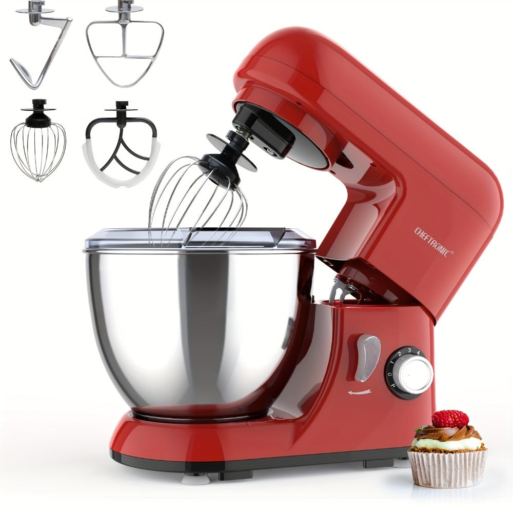 Stand Mixer 4.5 Qt Tilt-Head 500W Electric Kitchen Mixer 6-Speed Multifunctional with Dough Hook Whisk Flat Beater Household Baking Mixer Green US Plug