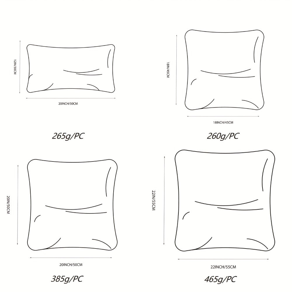 Pillow Insert Hypoallergenic High Elastic Fluffy Fill, Thick Sofa Cushion Filler Universal Replacement Inner Core for Throw Pillow Couch Cushion Decorative Pillow Multiple Sizes White