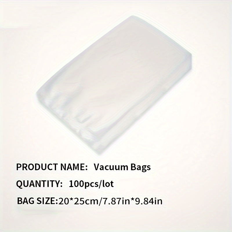 Micro Perforated Food Storage Bags 100 Pack - Breathable Ventilated Produce Bags for Fruits Vegetables Meat and Seafood, Refrigerator Fresh Keeping Bags for Longer Freshness, Available in 7 Sizes