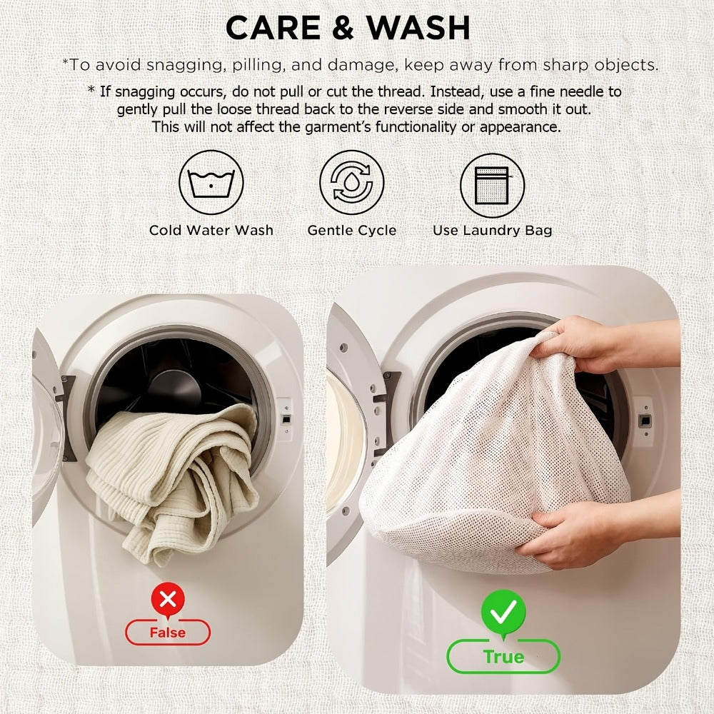 Morandi Cotton Muslin Blanket 6-Layer ¨C Soft Gauze Throw for Couch & Bed, Lightweight Breathable All Season, Machine Washable, 6 Colors