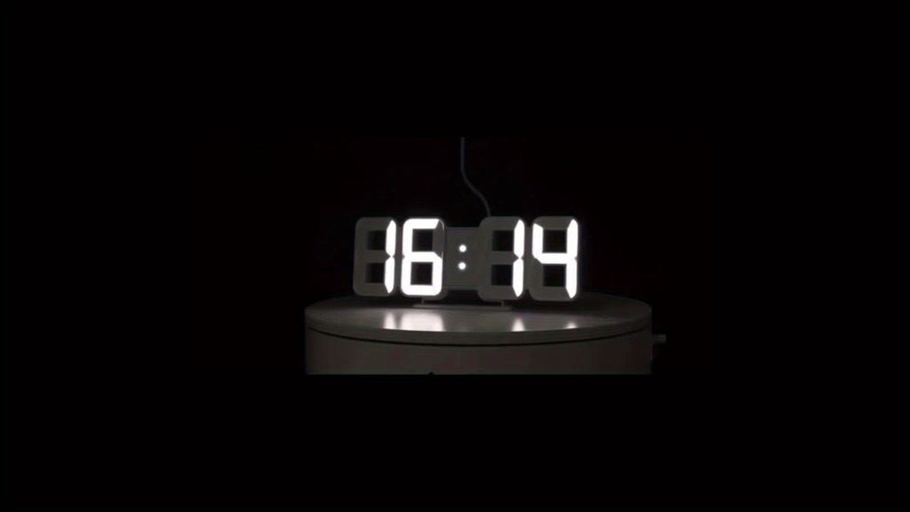3D LED Digital Alarm Clock Colorful Night Light Home Decor Bedroom Desk Clock USB Powered