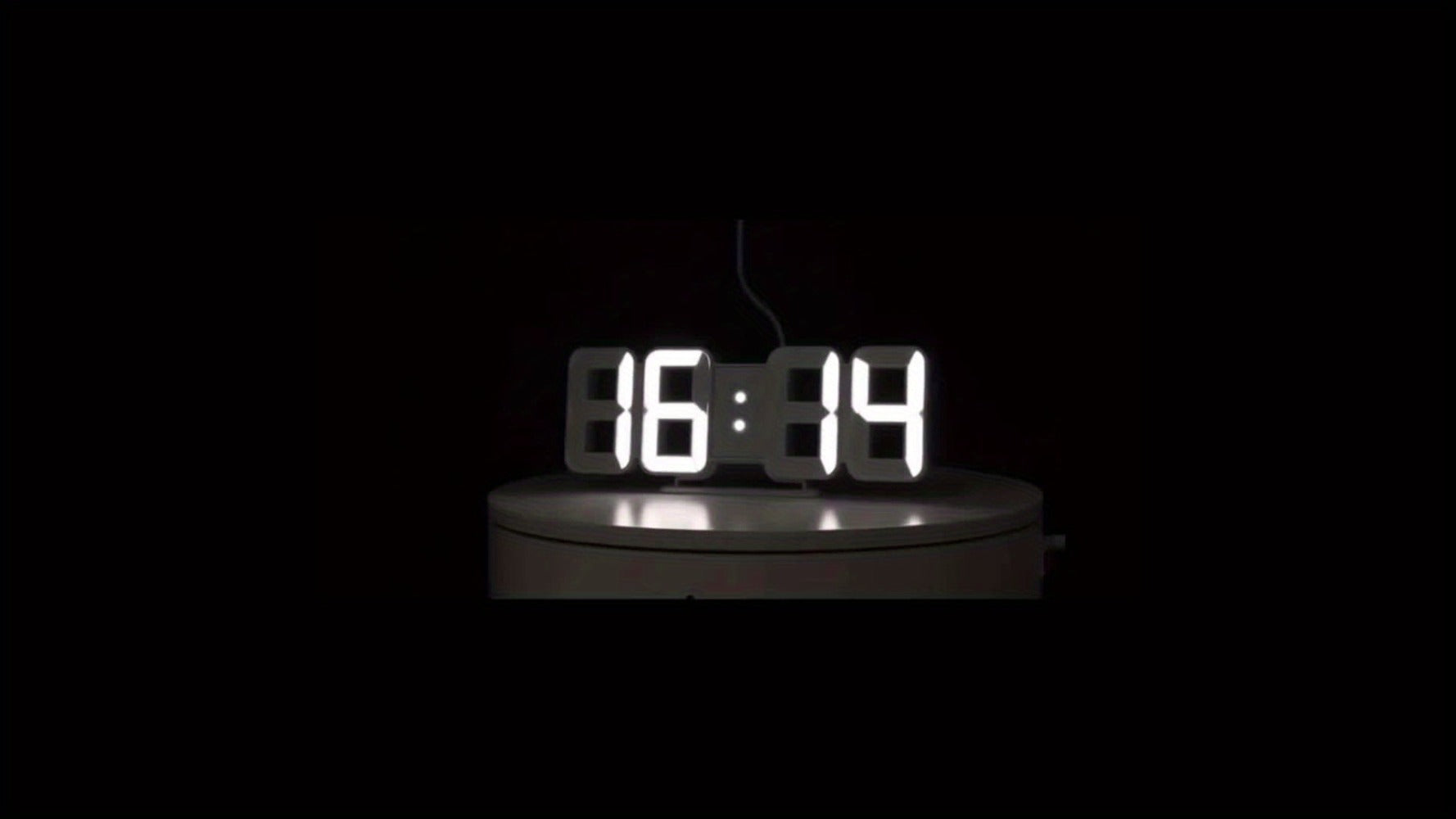 3D LED Digital Alarm Clock Colorful Night Light Home Decor Bedroom Desk Clock USB Powered