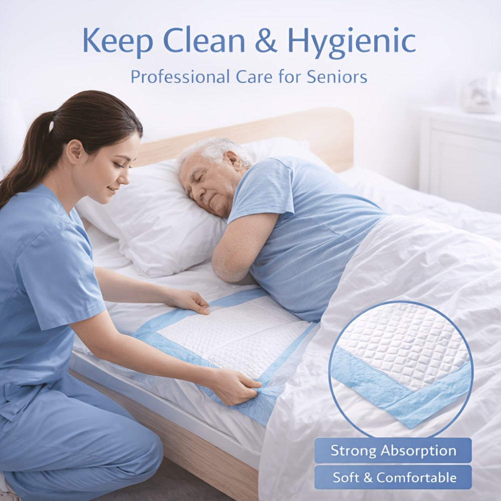 Disposable Incontinence Bed Pads for Adults and Elderly Thickened Highly Absorbent Leak-Proof Underpads Adult Care Pads Protective Sheets for Elderly Bedding Pet Potty Training Pads 50 to 300 Pieces