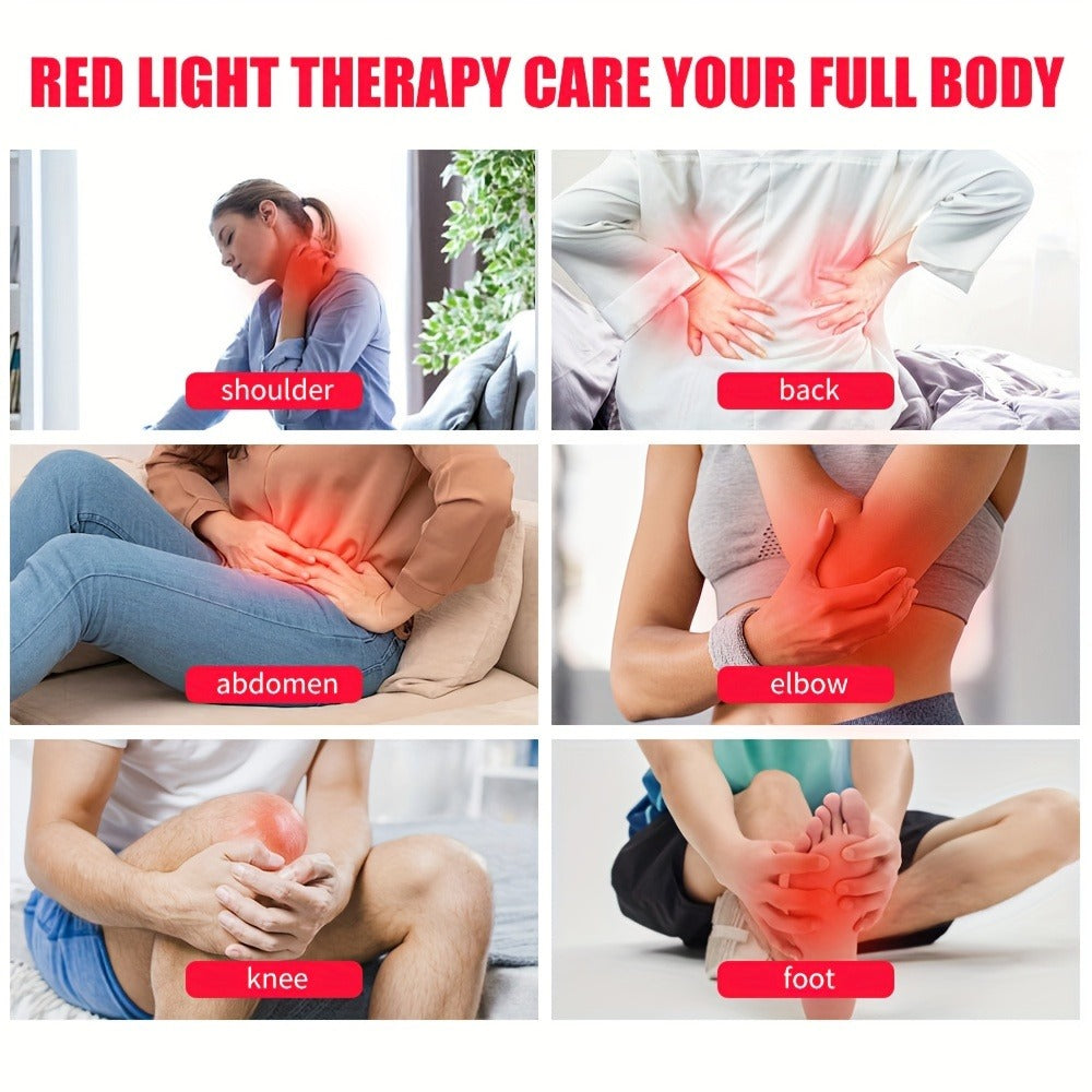 Red Light Therapy for Face & Body ¨C 660nm Red Light & 850nm Infrared LED Lamp with Stand, Skin Rejuvenation, Anti-Aging & Pain Relief Device, Self-Care Gift for Women & Men, Birthday & Holiday Gift