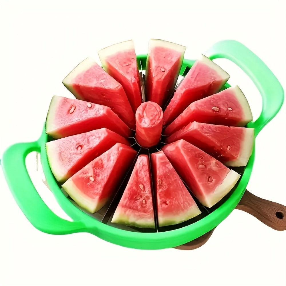 Stainless Steel Watermelon Slicer Cutter Fruit Divider Kitchen Gadget