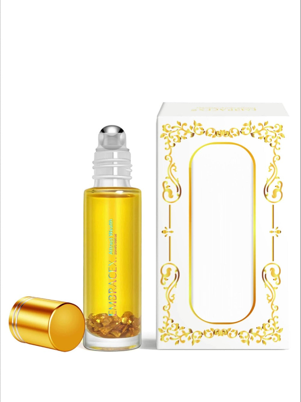 Roll On Essential Oil Attract Wealth & Money Luck 0.68oz Alcohol-Free Aromatherapy Roller Blend ¨C Use with Diffuser Scented Candles or Directly on Skin ¨C Manifestation Oil Perfect Holiday Gift
