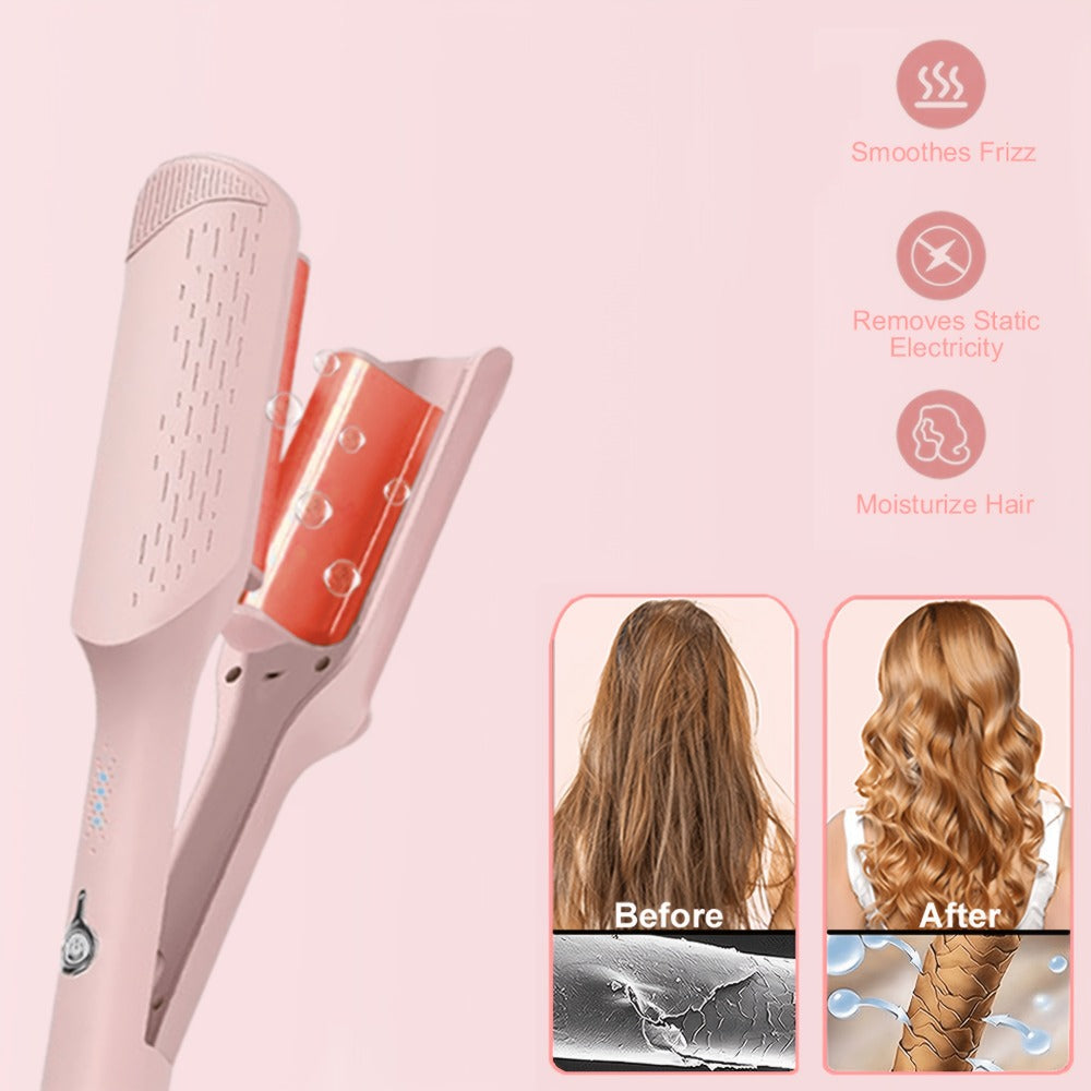 Curling Iron 32mm Deep Wave Curler Fast Heating Adjustable Temperature Anti-Scald Salon-Grade Hair Styling Tool Long-Lasting Waves Gift
