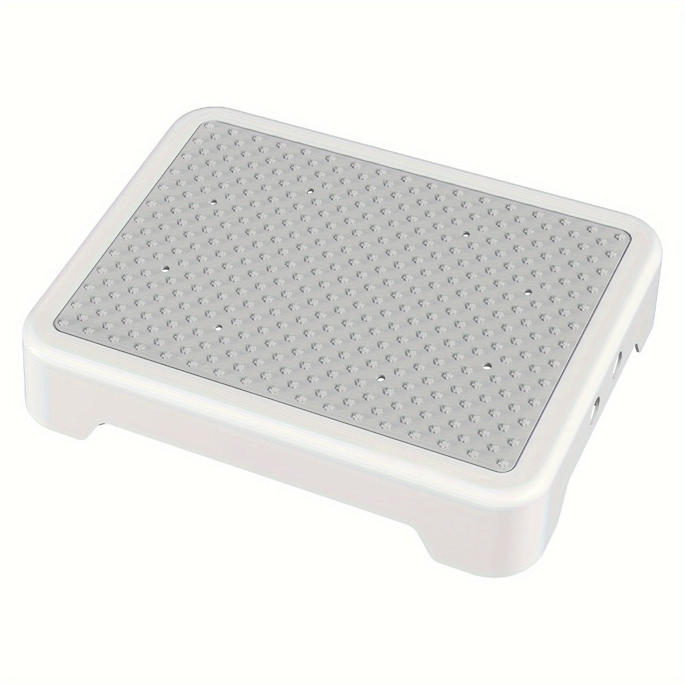 Non-Slip Step Stool Heavy Duty 550LBS Capacity Portable One Step Platform for Elderly Adults - Anti-Slip Rubber Mat Height Adjustable Indoor Outdoor Use Bed Car Door Bathroom Stair