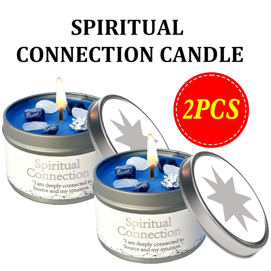 Manifestation Candles Scented Soy Wax with Golden Crystal ¨C Law of Attraction Abundance Candle for Meditation, Yoga & Focus | Spiritual Gift for Women with Guidance Card | Christmas, Birthday, New Year