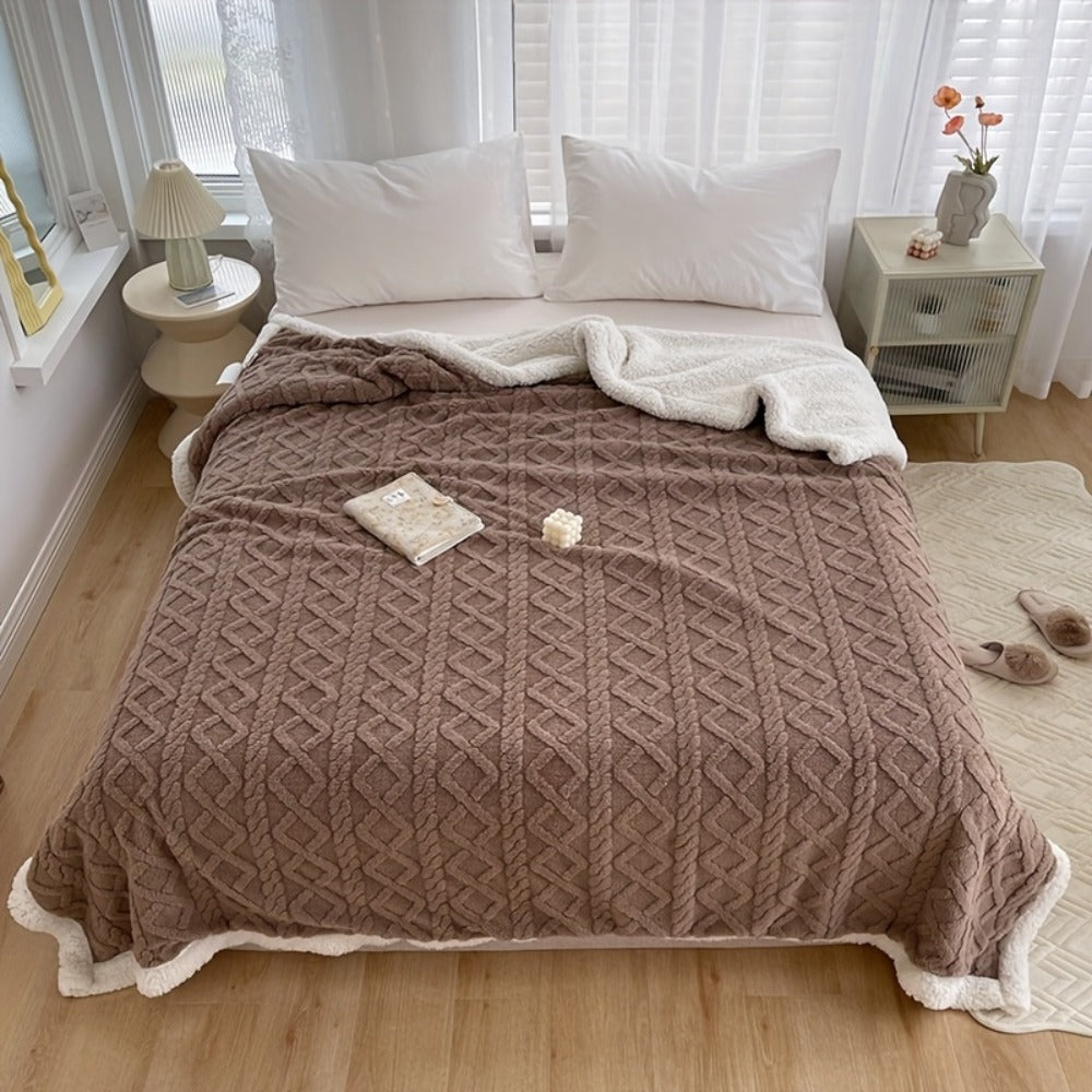 Taffeta Blanket Double-Sided ¨C Silky Soft All-Season Sleep Blanket for Bed & Air Conditioning, Machine Washable, 5 Colors, 3 Sizes