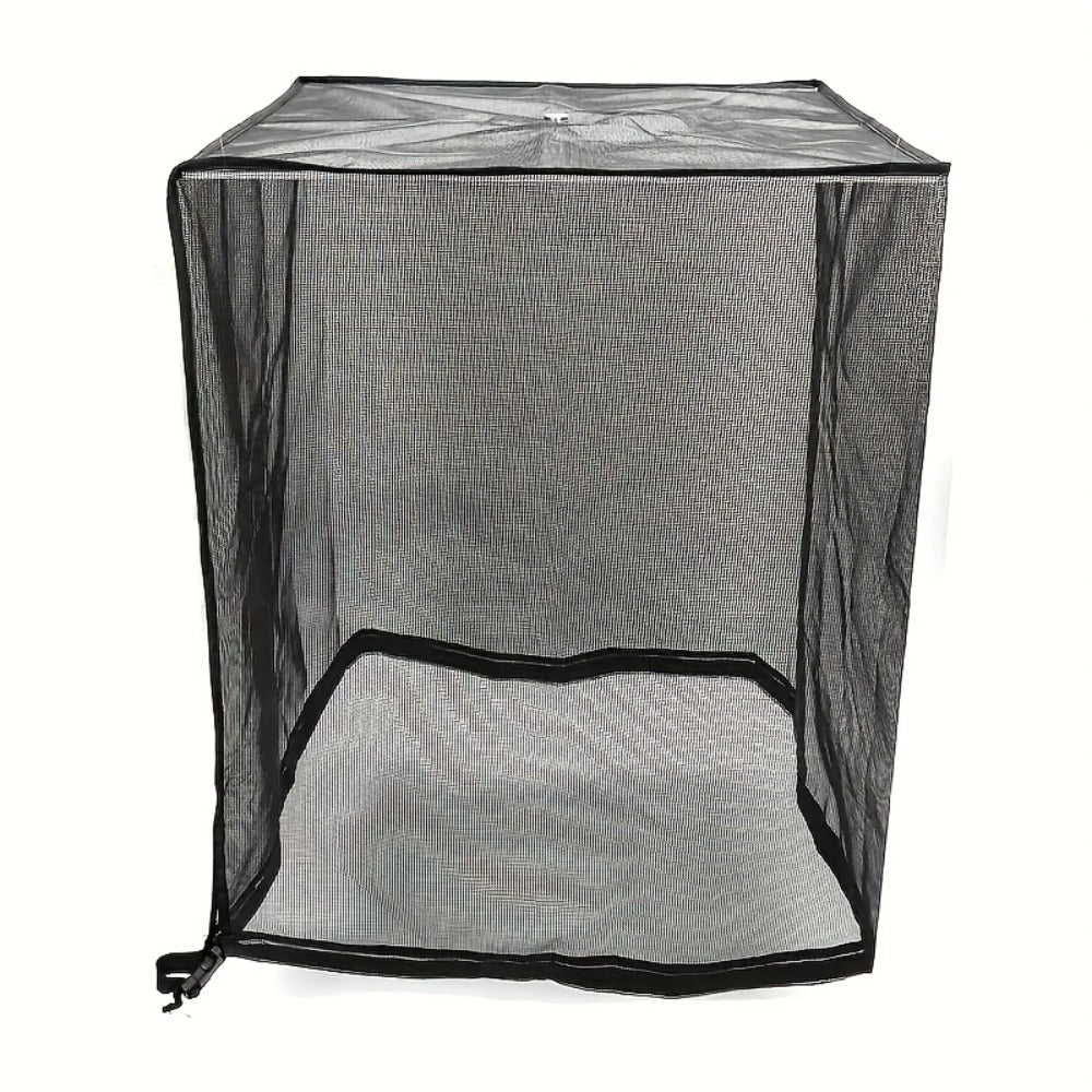 Outdoor AC Unit Cover Heavy Duty Waterproof Central Air Conditioner Cover with Mesh Vent Adjustable Straps UV Rain Snow Debris Bug Leaf Protection XS M L