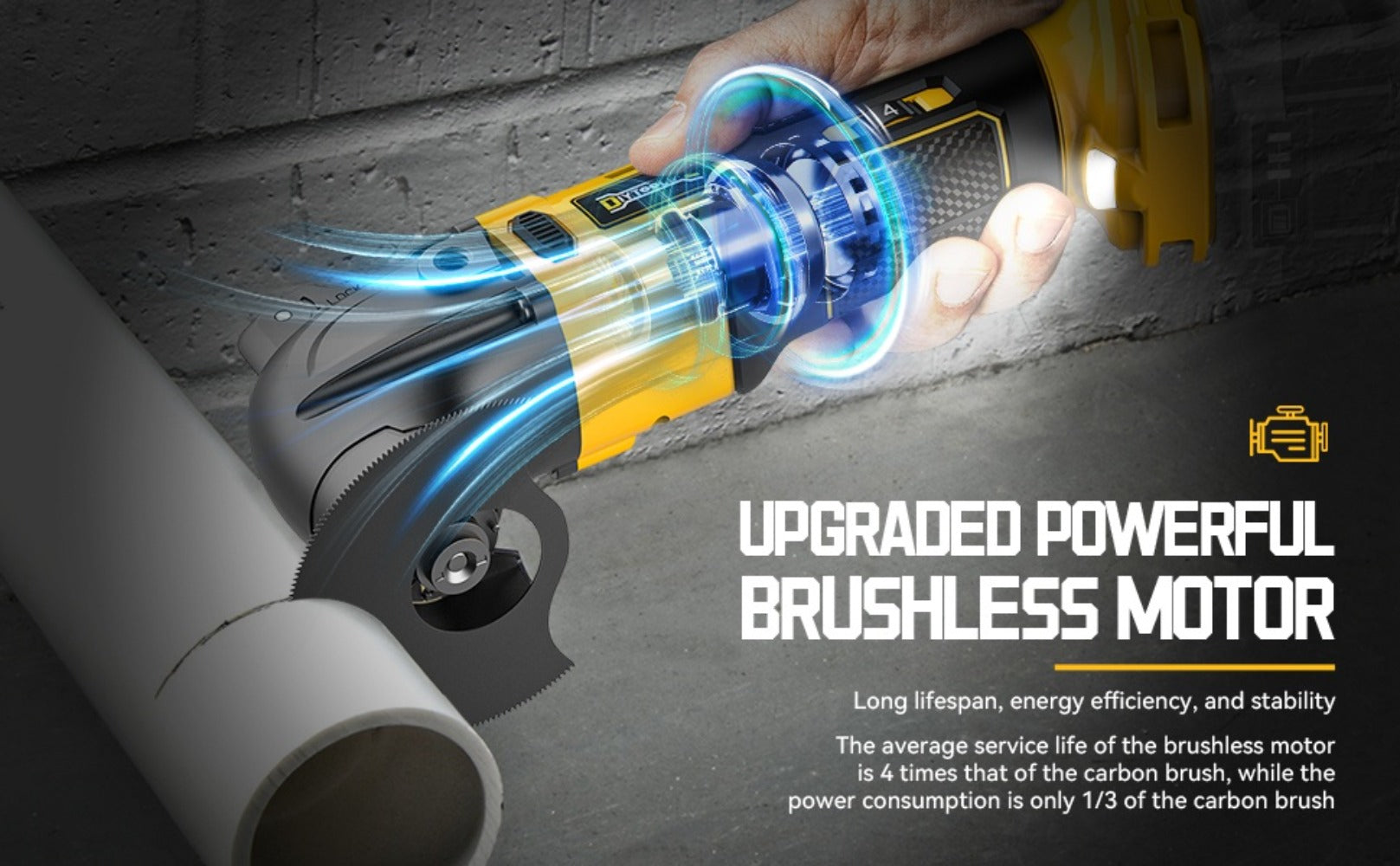 Oscillating Multi Tool Brushless Cordless Compatible with DeWalt 20V / 18V Battery ¨C 21000 OPM Variable Speed, 4.5¡ã Oscillating Angle, Anti-Vibration, Wood Cutting Blades & Sanding Pads (Battery Not Included)