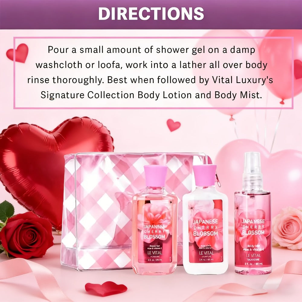 Vanilla Bath & Body Care Gift Set for Women ¨C Shower Gel 3oz + Body Lotion 3oz + Body Mist 3oz | Moisturizing, Refreshing & Deodorizing Spa Gift for Mom, Wife, Sister or Girlfriend
