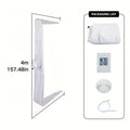 Portable AC Window Sealing Strip Universal | Adjustable Air Conditioner Exhaust Hose Seal Kit with Zipper & Adhesive | 4M 5M 220¡± 236¡± Sizes for All Portable Air Conditioners
