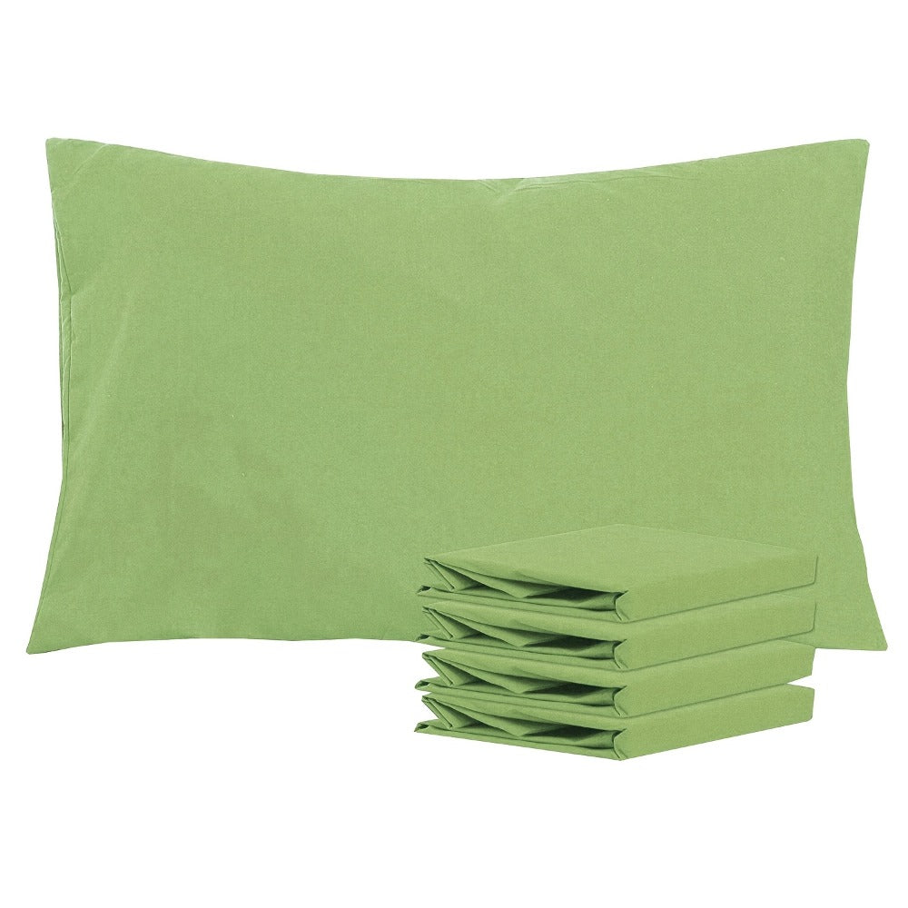 Pillowcases 4 Pack Queen 20x30 ¨C Brushed Microfiber Soft Wrinkle-Free Fade-Resistant Envelope Closure Solid Color 32 Colors