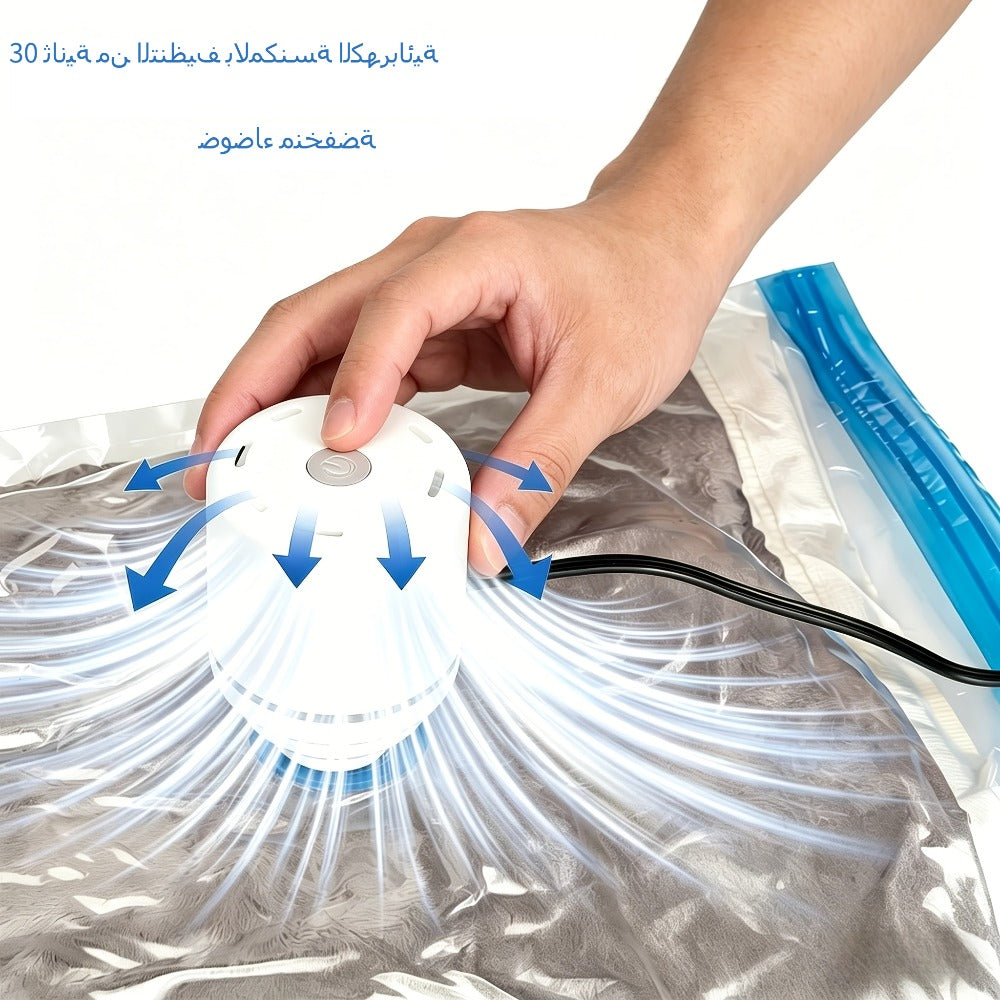 Vacuum Storage Bags with Air Pump, 20-21 Pack Reusable Compression Bags for Clothes, Quilts & Blankets ¡ª 4 Sizes Space-Saving Storage for Travel, Moving & Organizing | Transparent