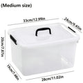 Stackable Clear Plastic Storage Bins with Lids ¨C 6 Pack Large Capacity Clip-On Lid Containers for Home, Closet, Office & Garage Organization (12.7qt / 20.8qt)