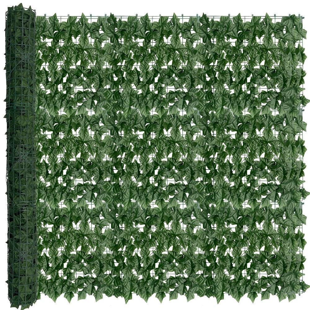 Artificial Ivy Privacy Fence Screen ¨C UV-Resistant Faux Ivy Hedge Panel for Outdoor Patio, Garden, Balcony & Fence Cover | Realistic Greenery Wall Decor | Multiple Sizes Available