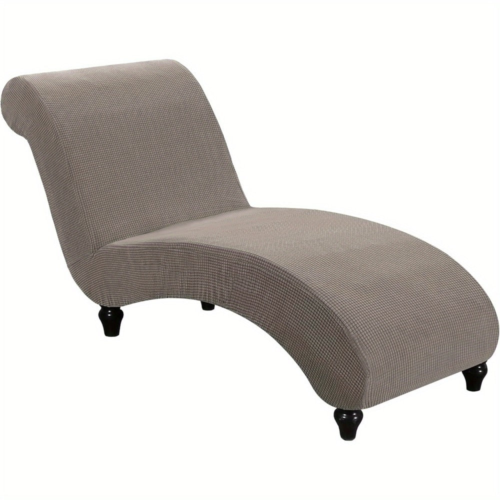 Chaise Lounge Cover Stretch Slipcover Jacquard Fabric Chair Sofa Protector for Living Room Bedroom Machine Washable Multi-Color