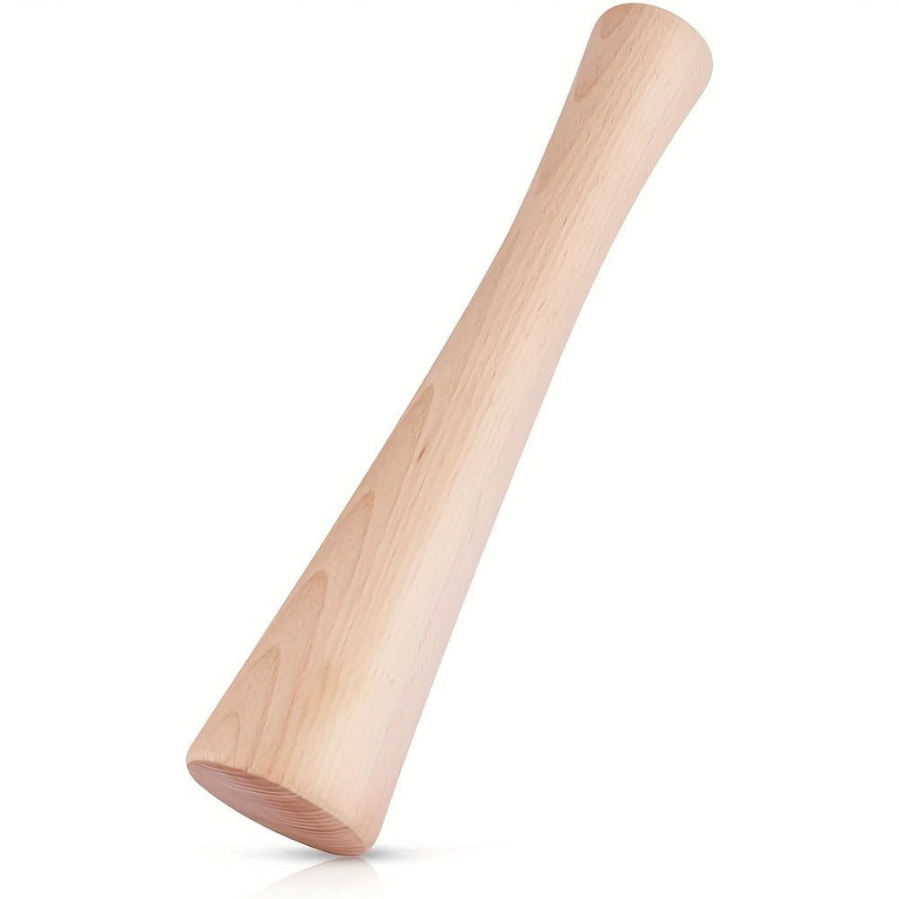 Wooden Sauerkraut Pounder for Mason Jars - 11.6 Inch Solid Wood Fermentation Tamper Kraut Pounder Pestle for Vegetable Fermentation, Kimchi, Pickles & Home Brewing - Easy to Clean Kitchen Tool