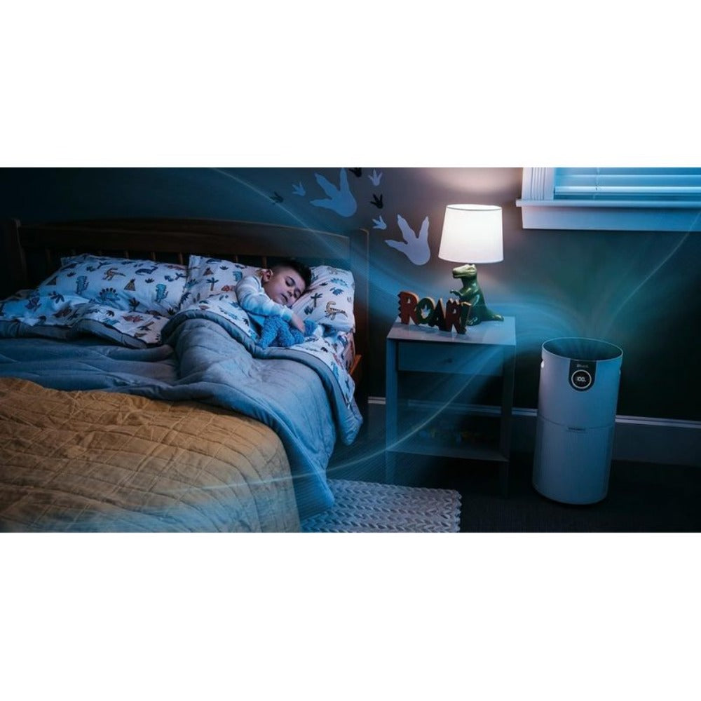 Shark NANOSEAL HEPA Air Purifier MAX ¨C Covers 1350 Sq Ft, Clean Sense IQ Auto-Adjust, Captures 99.98% Dust & Allergens, PM1/PM2.5/PM10 Sensor, 4-Speed Fan, XL Room Purifier, White, Certified Refurbished