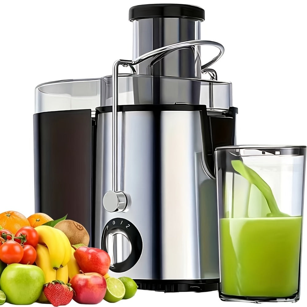 Juicer Machine Wide Mouth Juice Extractor Blender Food Processor 3-Speed Settings Easy Clean One-Touch Operation Multi-function with Detachable Parts for Vegetables Fruits